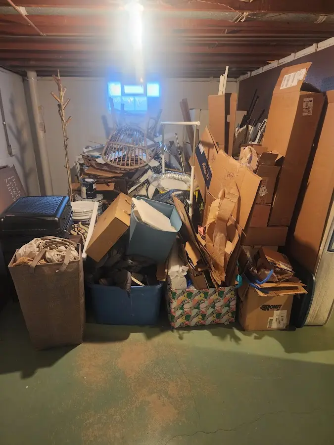 Roll-off dumpster container at job site for 20 Yard Dumpster Rental in Lincoln City